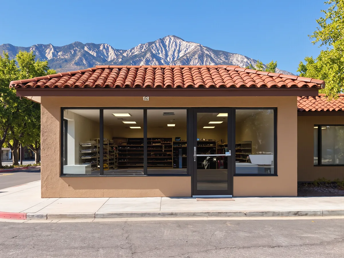 Heat and glare on untreated commercial window before commercial window tinting