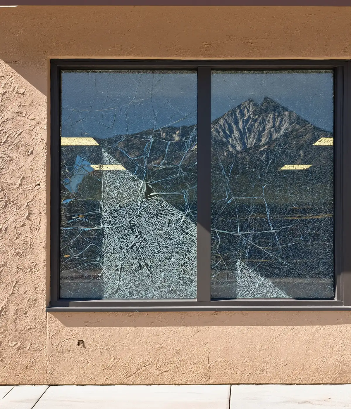 Tinted security film detail Yucaipa CA A-Team Window Solutions, LLC